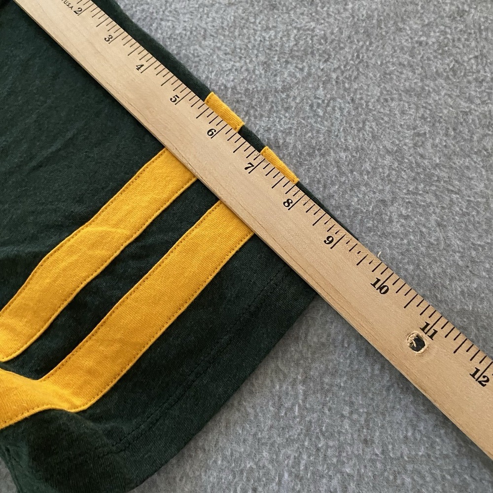 Oregon Ducks Shirt Womens Large Green Gray Ringer Tee Football '47 T-Shirt - Picture 9 of 12